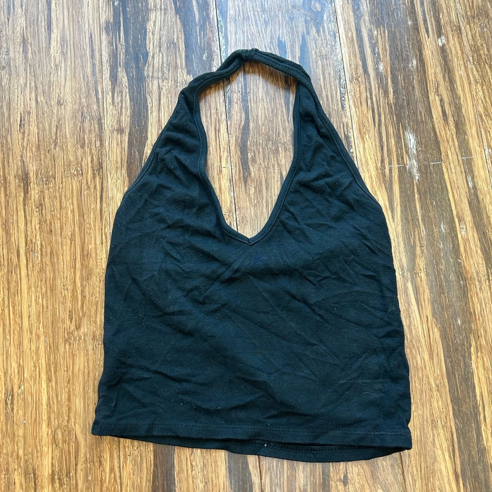 Brandy Melville Black Halter Top Size: OS